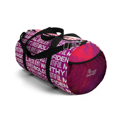 Bold Affirmations Duffel Bag (Berry)