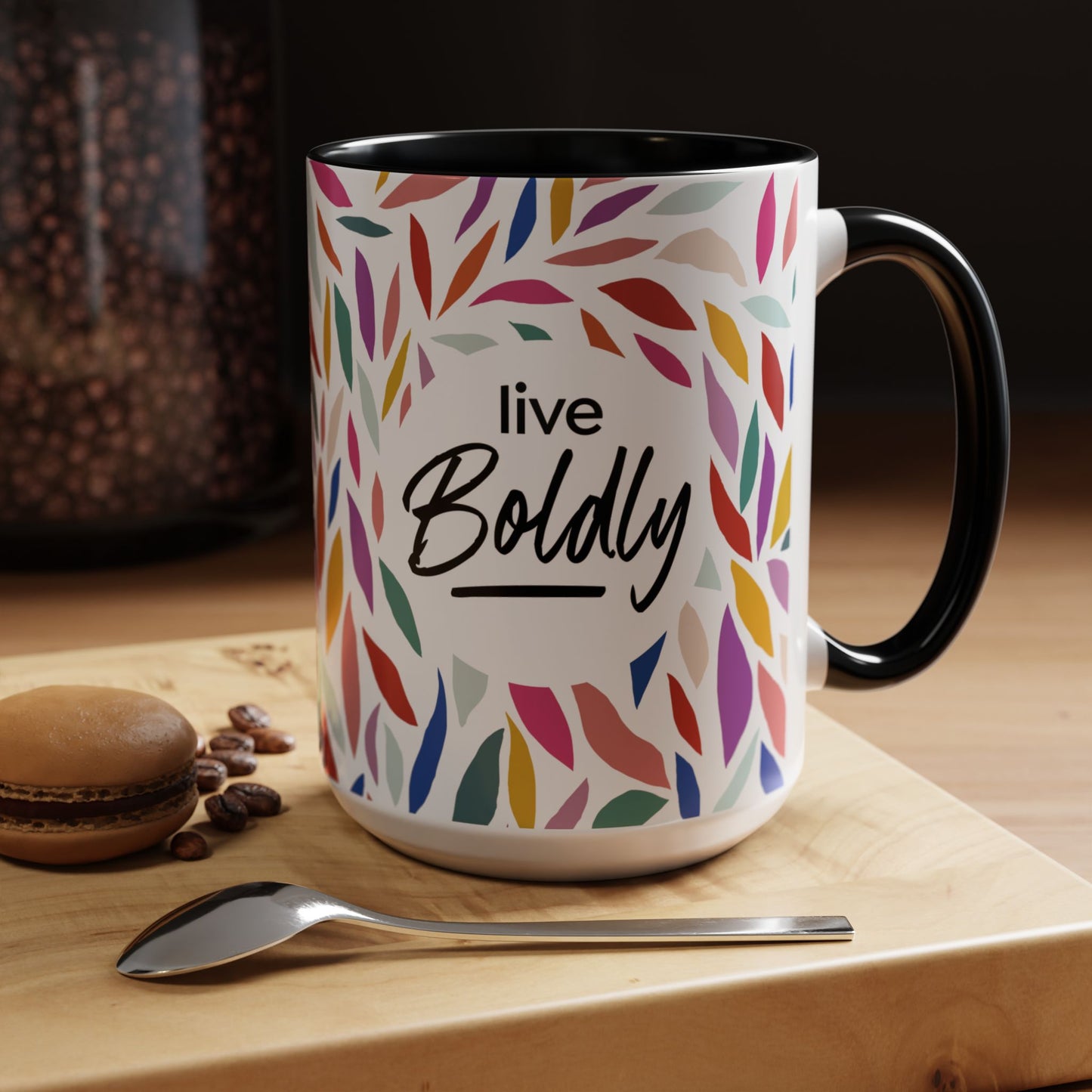 Accent Coffee Mug - Live Boldly Viva Design