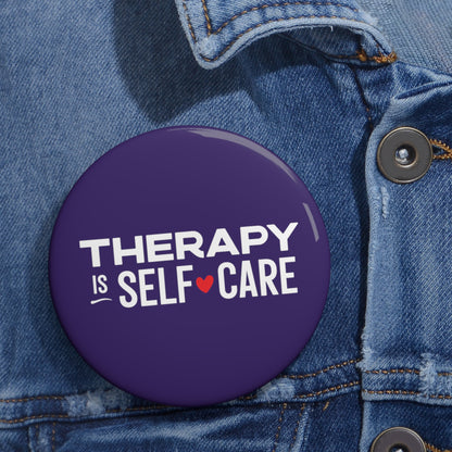 Therapy is Self Care Custom Button