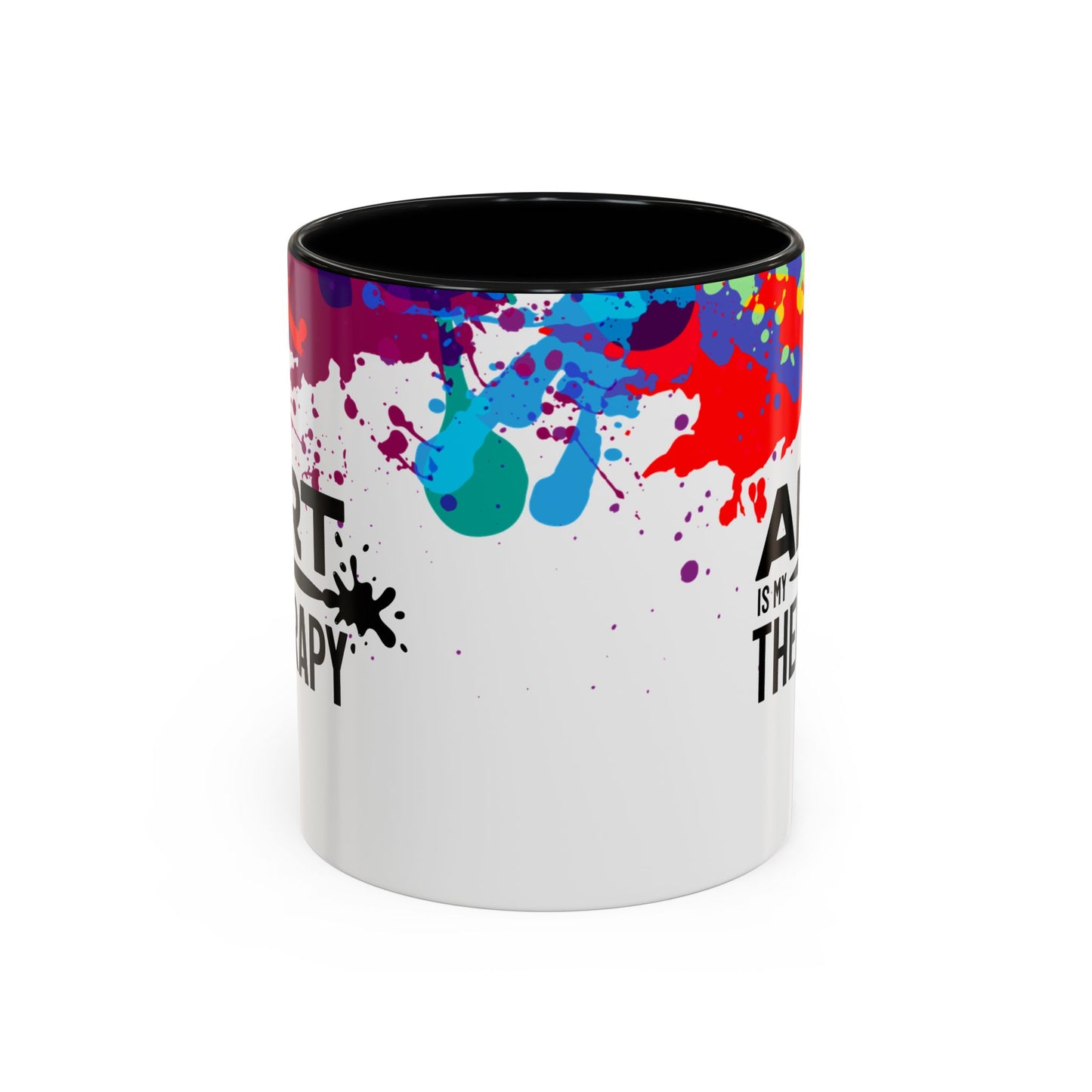 Art is My Therapy Accent Mug