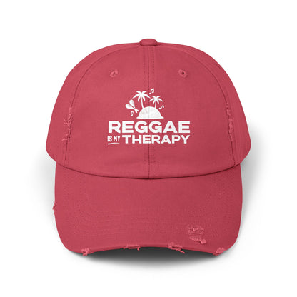 Reggae is My Therapy Distressed Cap