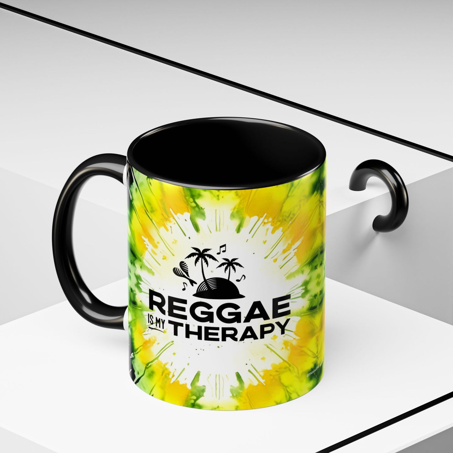 Reggae is My Therapy Accent Mug, 11oz